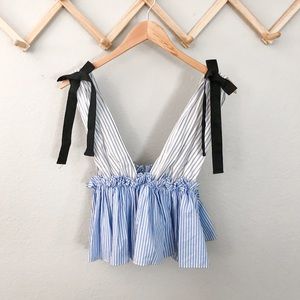 Deep V-neck Tank Top